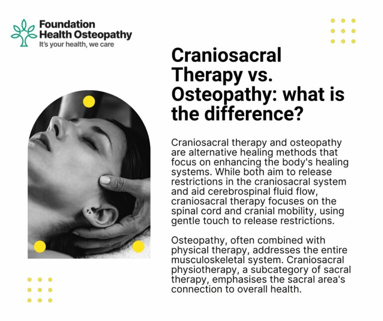 Craniosacral therapy vs. osteopathy- what is the difference