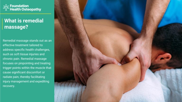 What is remedial massage